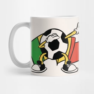 Dabbing Soccer Ball Cartoon Senegal Flag Football Mug